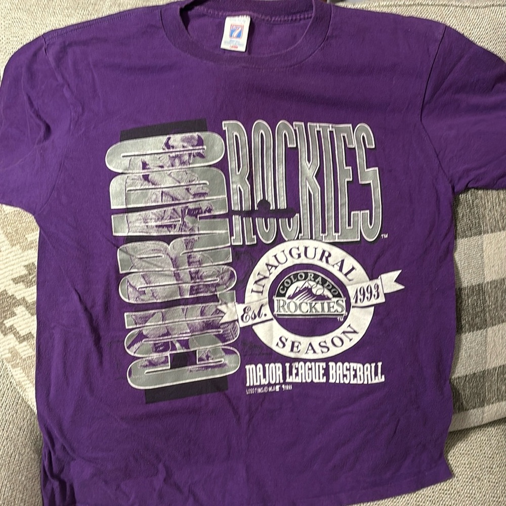 Colorado Rockies Inaugural season 1993 tee 100% cotton